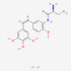 molecular formula C21H27ClN2O6 B1665391 奥姆布拉布林盐酸盐 CAS No. 253426-24-3