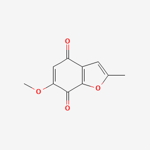molecular formula C10H8O4 B1665399 Acamelin CAS No. 74161-27-6