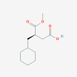 molecular formula C12H20O4 B166540 (3R)-3-(cyclohexylmethyl)-4-methoxy-4-oxobutanoic acid CAS No. 130165-88-7