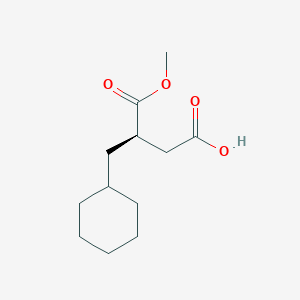 molecular formula C12H20O4 B166540 (R)-2-(Cyclohexylmethyl)succinic acid-1-methyl ester CAS No. 130165-88-7