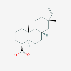 molecular formula C20H30O2 B1665401 methyl (1R,4aR,7S,8aS,10aS)-7-ethenyl-4a,7-dimethyl-1,2,3,4,6,8,8a,9,10,10a-decahydrophenanthrene-1-carboxylate CAS No. 119290-87-8