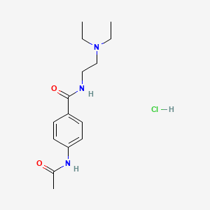 molecular formula C15H24ClN3O2 B1665408 Acecainide hydrochloride CAS No. 34118-92-8