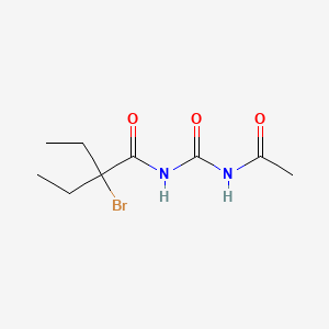 molecular formula C9H15BrN2O3 B1665409 Acecarbromal CAS No. 77-66-7