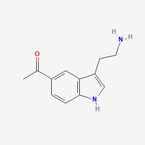 molecular formula C12H14N2O B1665423 Acetryptine CAS No. 3551-18-6