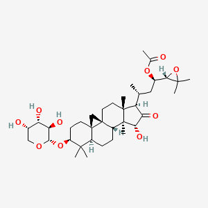 molecular formula C37H58O10 B1665424 23-O-Acetylshengmanol-3-o-alpha-L-arabinoside CAS No. 402513-88-6