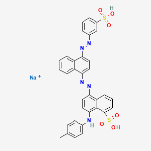 molecular formula C33H23N5Na2O6S2 B1665437 Acid Blue 120 CAS No. 3529-01-9