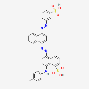 molecular formula C33H25N5O6S2 B1665438 Acid Blue 120 parent CAS No. 25305-91-3