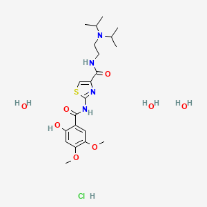 molecular formula C21H37ClN4O8S B1665449 Acotiamide Hydrochloride CAS No. 773092-05-0