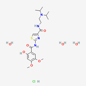molecular formula C21H37ClN4O8S B1665449 Acotiamide hydrochloride hydrate CAS No. 773092-05-0