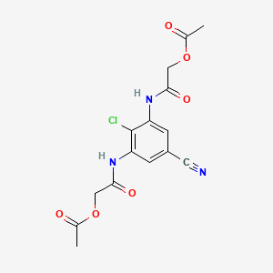 molecular formula C15H14ClN3O6 B1665452 Acreozast CAS No. 123548-56-1