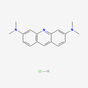 molecular formula C17H20ClN3 B1665460 3,6-Bis(dimethylamino)acridine hydrochloride CAS No. 65-61-2