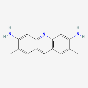 molecular formula C15H15N3 B1665462 2,7-Dimethylacridine-3,6-diamine CAS No. 92-26-2