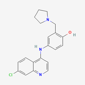 molecular formula C20H20ClN3O B1665467 Amopyroquine CAS No. 550-81-2