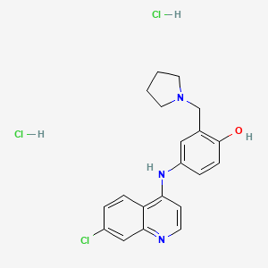 molecular formula C20H22Cl3N3O B1665468 Amopyroquin hydrochloride CAS No. 10350-81-9