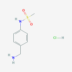 molecular formula C8H13ClN2O2S B166547 4-(甲磺酰氨基)苄胺盐酸盐 CAS No. 128263-66-1