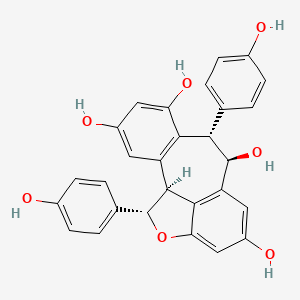 molecular formula C28H22O7 B1665483 Ampelopsin A CAS No. 130608-11-6