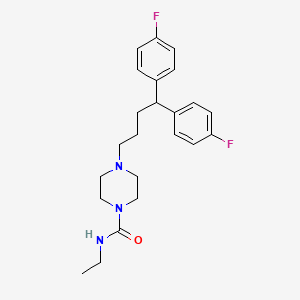 molecular formula C23H29F2N3O B1665485 Amperozide CAS No. 75558-90-6