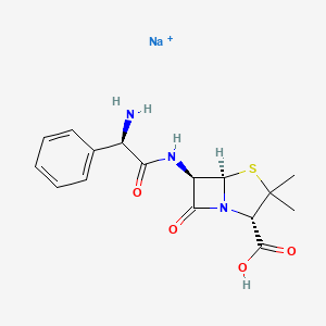 molecular formula C16H19N3NaO4S+ B1665487 Ampicillin sodium CAS No. 69-52-3