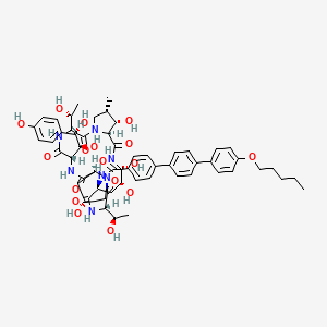 molecular formula C58H73N7O17 B1665494 Anidulafungin CAS No. 166663-25-8