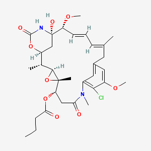 molecular formula C32H43ClN2O9 B1665512 Maytansinol butyrate CAS No. 66547-09-9