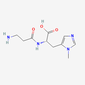 molecular formula C10H16N4O3 B1665513 鹅肌肽 CAS No. 584-85-0