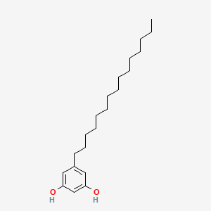 molecular formula C21H36O2 B1665537 5-十五烷基间苯二酚 CAS No. 3158-56-3
