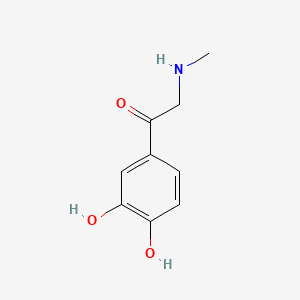 molecular formula C9H11NO3 B1665550 Adrenalone CAS No. 99-45-6