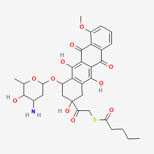 B1665556 Adriamycin 14-thiobenzoate CAS No. 101980-76-1