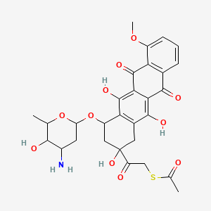 molecular formula C29H31NO11S B1665558 Adriamycin 14-thiopropionate CAS No. 102045-67-0