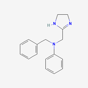 molecular formula C17H19N3 B1665563 Antazoline CAS No. 91-75-8