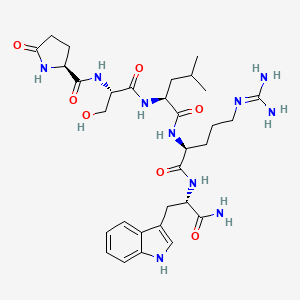 molecular formula C31H46N10O7 B1665565 Antho-RWamide I CAS No. 114056-25-6