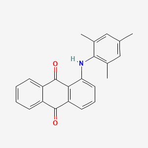 B1665567 Anthraquinone, 1-(2,4,6-trimethylphenylamino)- CAS No. 73791-32-9