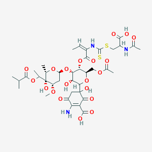molecular formula C38H53N3O20S2 B1665571 Antibiotic 273 A2-beta CAS No. 102301-13-3