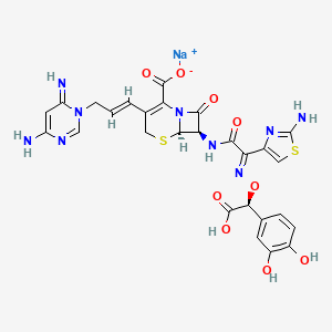 molecular formula C27H24N9NaO9S2 B1665573 抗生素LB 10517 CAS No. 175553-22-7