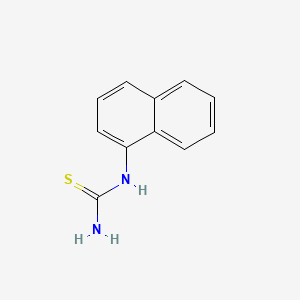 molecular formula C11H10N2S<br>C10H7NHCSNH2<br>C11H10N2S B1665576 1-(1-Naphthyl)-2-thiourea CAS No. 86-88-4