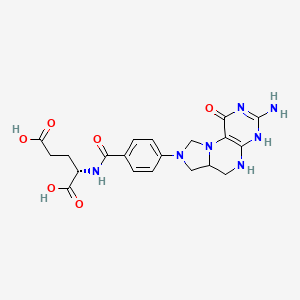 molecular formula C20H23N7O6 B1665577 5,10-Methylene-5,6,7,8-tetrahydrofolic acid CAS No. 3432-99-3