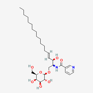 N-[(E,2S,3R)-3-hydroxy-1-[(2R,3R,4S,5R,6R)-3,4,5-trihydroxy-6-(hydroxymethyl)oxan-2-yl]oxyoctadec-4-en-2-yl]pyridine-3-carboxamide