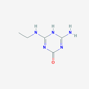 molecular formula C5H9N5O B166558 Deisopropylhydroxyatrazine CAS No. 7313-54-4