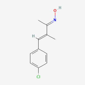 molecular formula C11H12ClNO B1665580 4-(4-Chlorophenyl)-3-methylbut-3-EN-2-oxime CAS No. 55224-94-7
