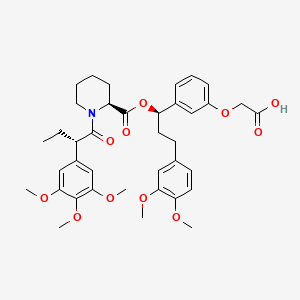 molecular formula C38H47NO11 B1665581 AP1867 CAS No. 195514-23-9