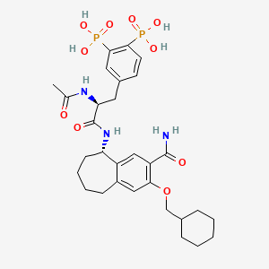 molecular formula C30H41N3O10P2 B1665585 AP22408 CAS No. 268741-43-1