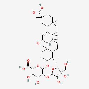 molecular formula C41H62O14 B1665590 Apioglycyrrhizin CAS No. 121709-66-8