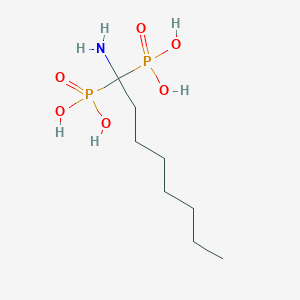 molecular formula C8H21NO6P2 B1665598 1,1-Diphosphonooctylamine CAS No. 15049-89-5