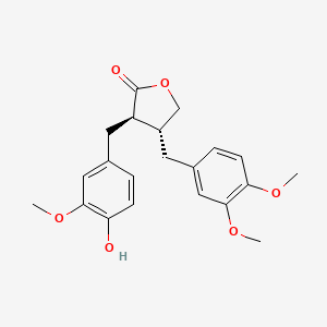 molecular formula C21H24O6 B1665602 (-)-Arctigenin CAS No. 7770-78-7