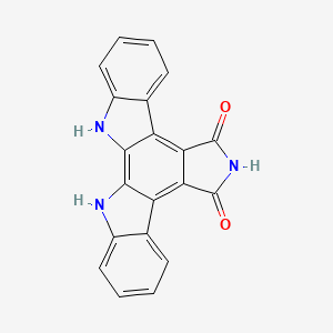 molecular formula C20H11N3O2 B1665606 Arcyriaflavin a CAS No. 118458-54-1