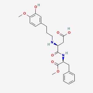 molecular formula C24H30N2O7 B1665611 Advantame anhydrous CAS No. 245650-17-3