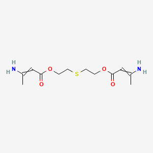 molecular formula C12H20N2O4S B1665612 2,2'-Thiodiethanol bis(3-aminocrotonate) CAS No. 13560-49-1