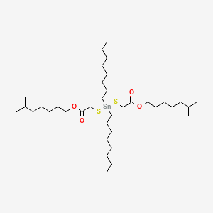 molecular formula C36H72O4S2Sn B1665613 Dioctyltin di(isooctyl thioglycolate) CAS No. 26401-97-8