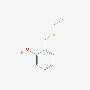 molecular formula C9H12OS B166562 2-[(Ethylsulfanyl)methyl]phenol CAS No. 65370-06-1