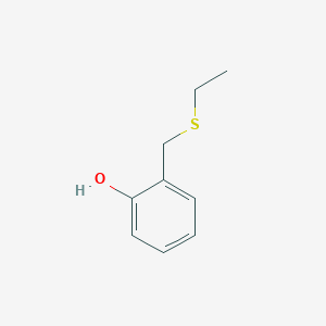 molecular formula C9H12OS B166562 2-[(乙硫基)甲基]苯酚 CAS No. 65370-06-1